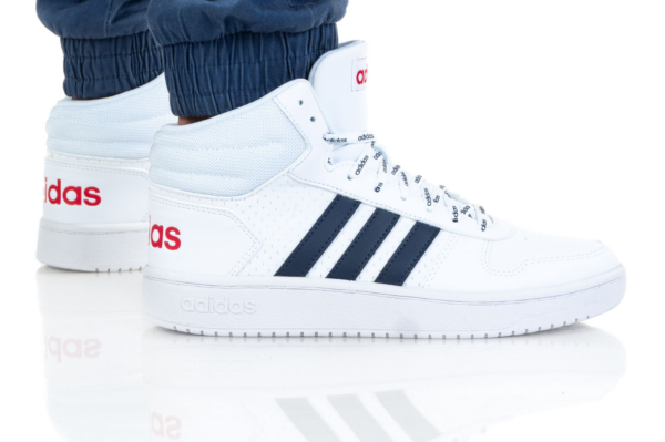 Giày Adidas Hoops 2.0 Mid 'White Legend Ink' FW4478 - Ảnh 3