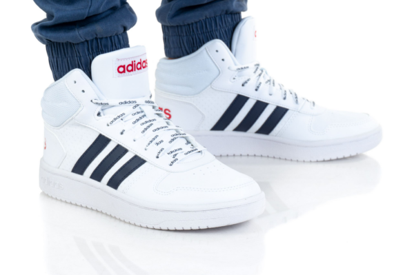 Giày Adidas Hoops 2.0 Mid 'White Legend Ink' FW4478 - Ảnh 7