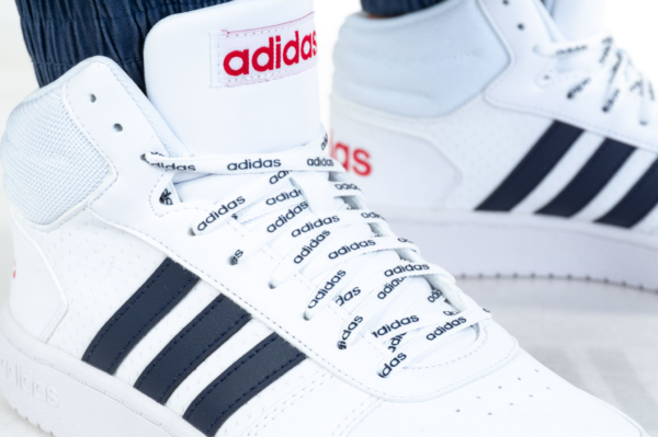 Giày Adidas Hoops 2.0 Mid 'White Legend Ink' FW4478 - Ảnh 6