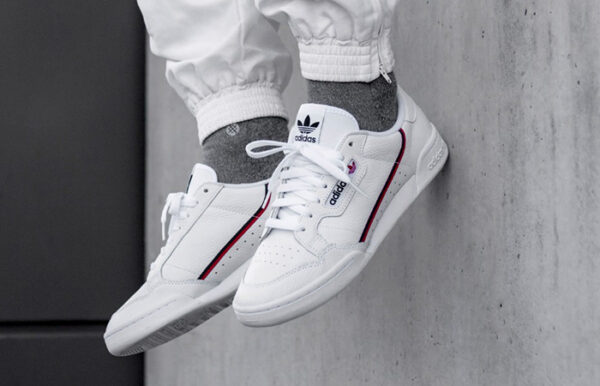 Giày Adidas Continental 80 White "Scarlet Navy" G27706 - Ảnh 3