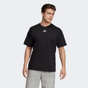 Alternative view of Áo Adidas Must Haves 3 Stripes Tee Black EB5277