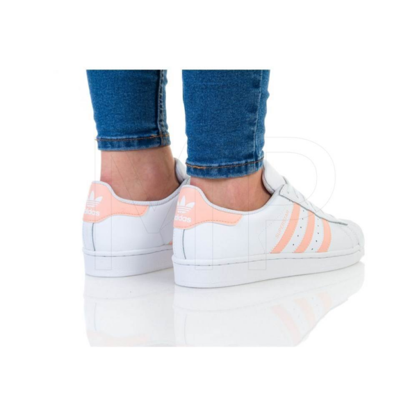 Giày Adidas SuperStar J 'White Pink' EE7820 - Ảnh 4
