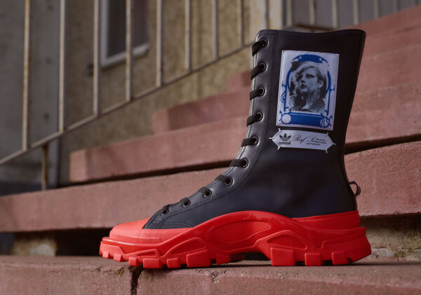 Giày Adidas Raf Simons x Detroit Runner High 'Black Red' EE7940 - Ảnh 4