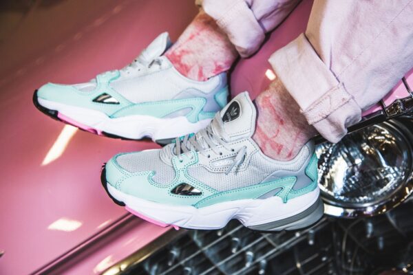 Giày Adidas Originals Falcon 'Watermelon Grey Easy Green' B28127 - Ảnh 3