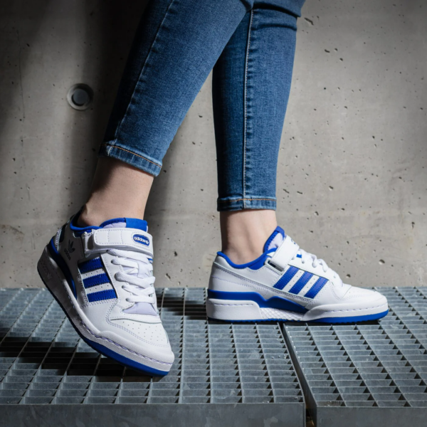 Giày Adidas Forum Low J 'White Royal Blue' FY7974 - Ảnh 4