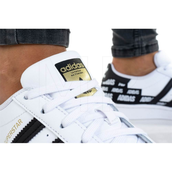 Giày Adidas Superstar J 'Wordmark Heel Stripe Cloud White' FX5871 - Ảnh 7
