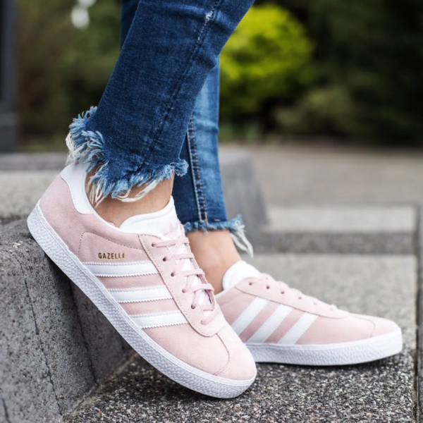 Giày Adidas Gazelle J 'Icey Pink' BY9544 - Ảnh 3