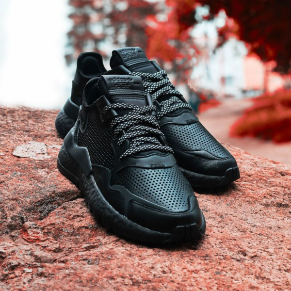 Giày Adidas Nite Jogger 'Triple Black' EF5400 - Ảnh 4