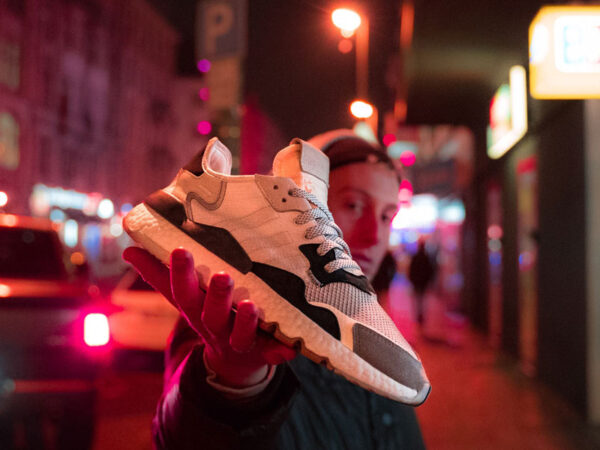 Giày Adidas Nite Jogger 'White Shock Red' F34123 - Ảnh 5