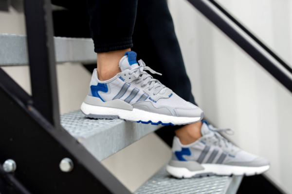 Giày Adidas Nite Jogger Grey Two Collegiate Royale FW2056 - Ảnh 4