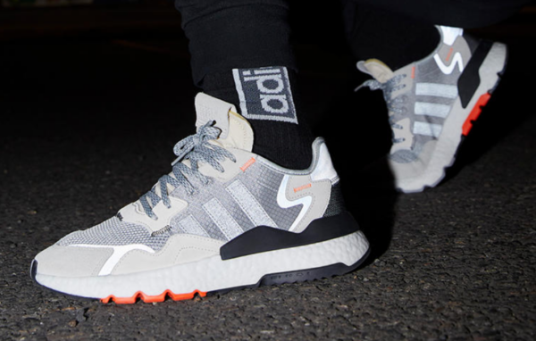Giày Adidas Nite Jogger J Grey Orange DB2808 - Ảnh 7