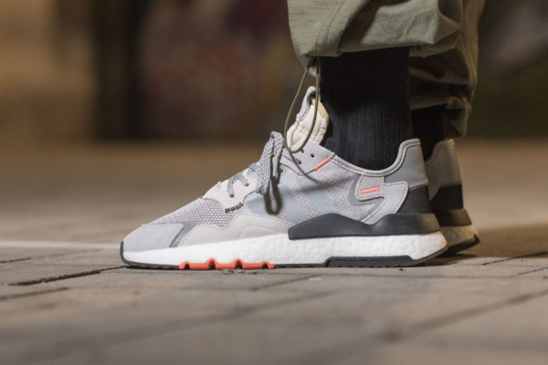 Giày Adidas Nite Jogger J Grey Orange DB2808 - Ảnh 5