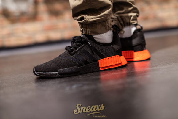 Giày Adidas NMD R1 Core Black 'Solar Red' EE5107 - Ảnh 5