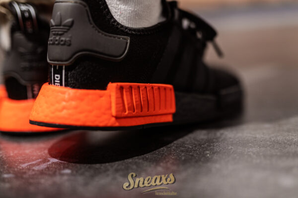 Giày Adidas NMD R1 Core Black 'Solar Red' EE5107 - Ảnh 4