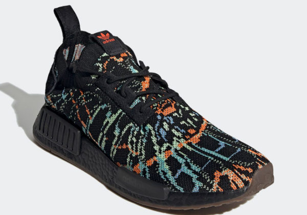 Giày Adidas NMD R1 Primeknit Black Glitch G57941 - Ảnh 2