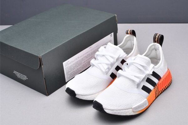 Giày Adidas NMD R1 'Glitch White Solar Red' FV3648 - Ảnh 3