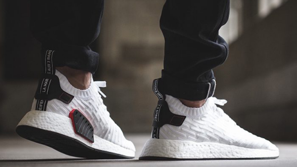 Giày adidas NMD_R2 Primeknit "White Black" BY3015 - Ảnh 4