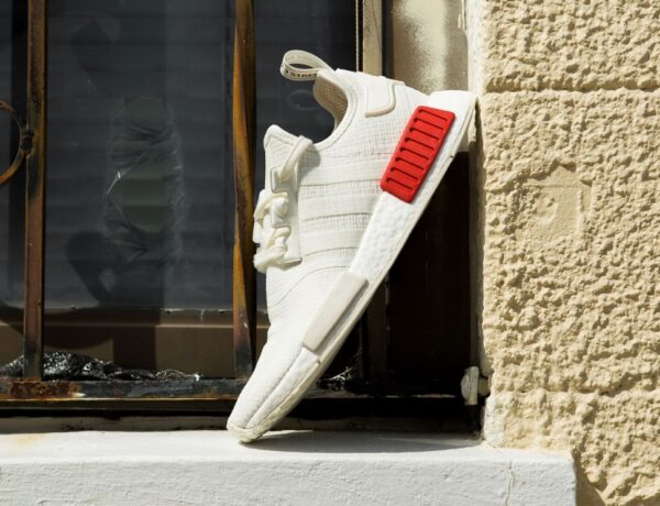 Giày Adidas NMD R1 Off White 'Lush Red' B37619 - Ảnh 4