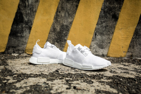 Giày Adidas NMD_R1 Primeknit 'Japan Triple White' BZ0221 - Ảnh 3