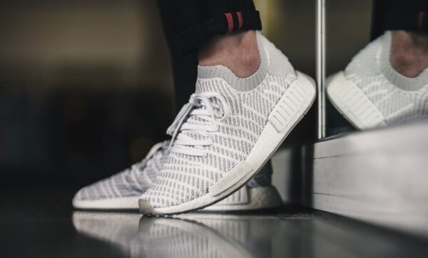 Giày Adidas NMD R1 STLT Primeknit 'Flat White CQ2390 - Ảnh 5