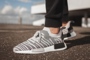 Alternative view of Giày Adidas NMD_R1 STLT Primeknit 'Grey' CQ2387