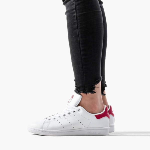 Giày Adidas Stan Smith J 'White' B32703 - Ảnh 2