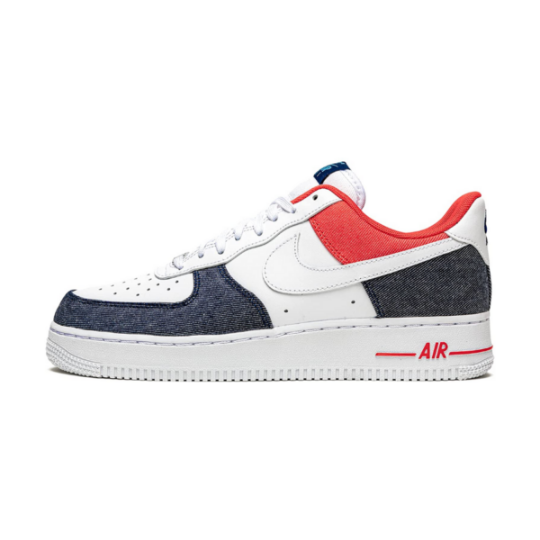 Giày Nike Air Force 1 ’07 LX ‘White Red Denim’ DJ5174-100 - Ảnh 5