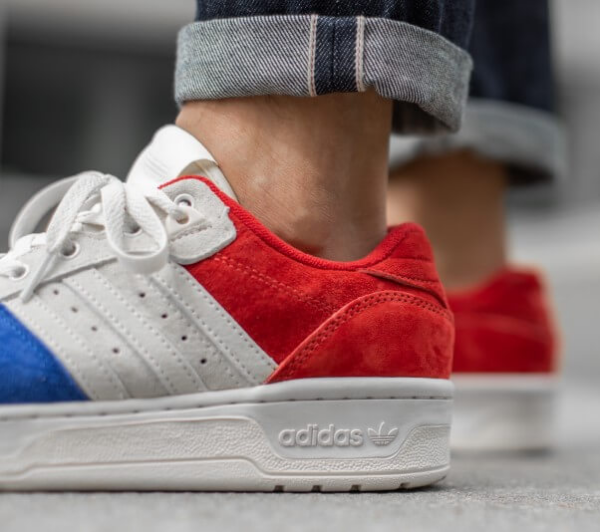 Giày Adidas Rivalry Low XLD Royal White Scarlet EF6414 - Ảnh 4