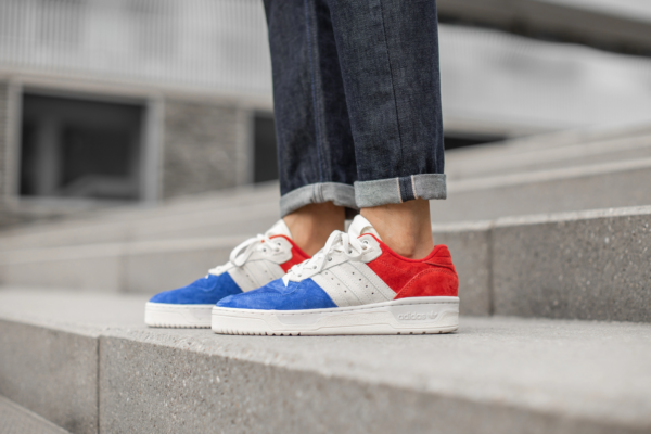 Giày Adidas Rivalry Low XLD Royal White Scarlet EF6414 - Ảnh 7