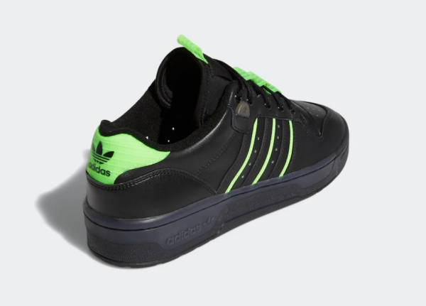 Giày Adidas Originals Rivalry Low Black Neon Green EE4962 - Ảnh 5