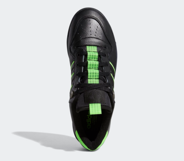 Giày Adidas Originals Rivalry Low Black Neon Green EE4962 - Ảnh 4