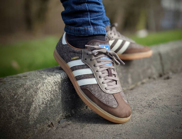 Giày Adidas Samba Fox 'Dark Brown' H04942 - Ảnh 3