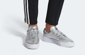 Giay Adidas Samba Rose 'Silver' Metallic D96769