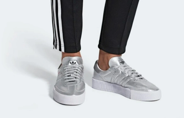Giay Adidas Samba Rose 'Silver' Metallic D96769