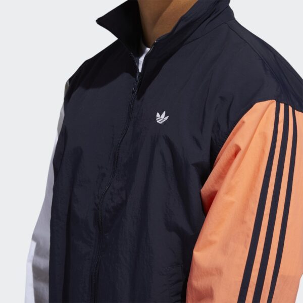 Áo Adidas Shadow Trefoil Windbreaker Legend Ink Signal Coral FM1537 - Ảnh 5
