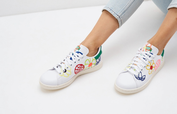 Giày Adidas Wmns Stan Smith 'Large Doodles' FX5653 - Ảnh 4