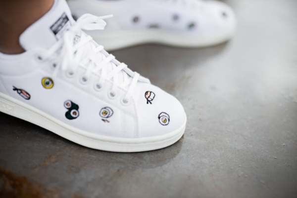 Giày Adidas Stan Smith Youth Sushi 'Cloud White' EF5469 - Ảnh 6