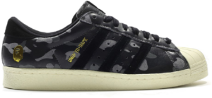 Giày Adidas Superstar 80s 'Undefeated Bape Black Camo' S74774