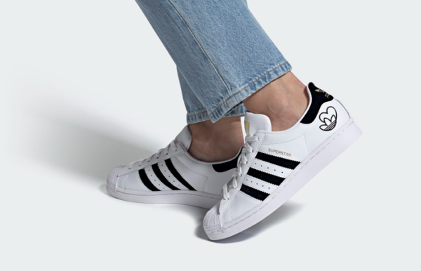 Giày Adidas Wmns Superstar 'Heart Logo White' FY4755 - Ảnh 4