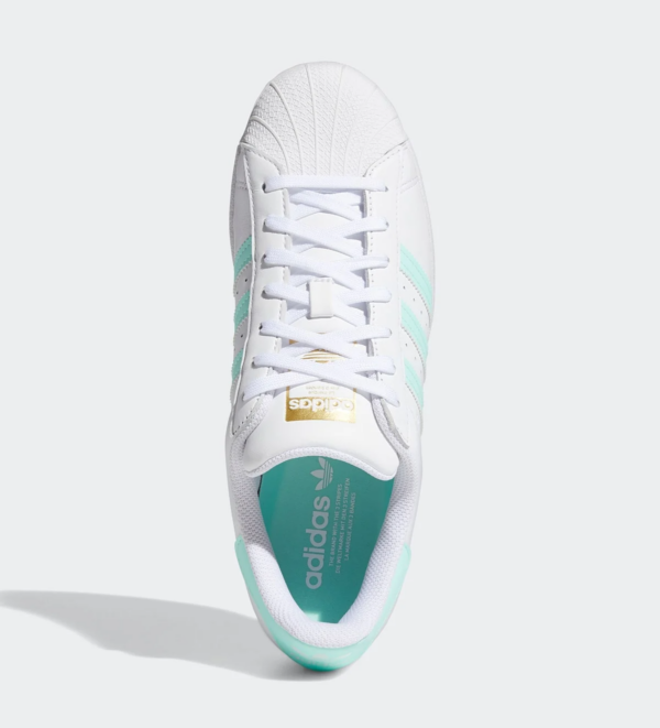 Giày Adidas Superstar 'White Clear Mint' GX2538 - Ảnh 5