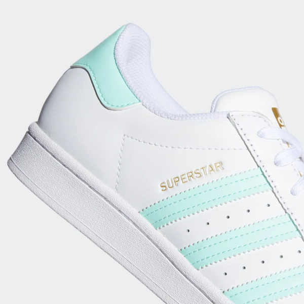 Giày Adidas Superstar 'White Clear Mint' GX2538 - Ảnh 2
