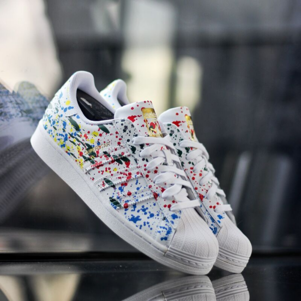 Giày Adidas Superstar 'Splashes Splatter Drips White' FX5537 - Ảnh 2