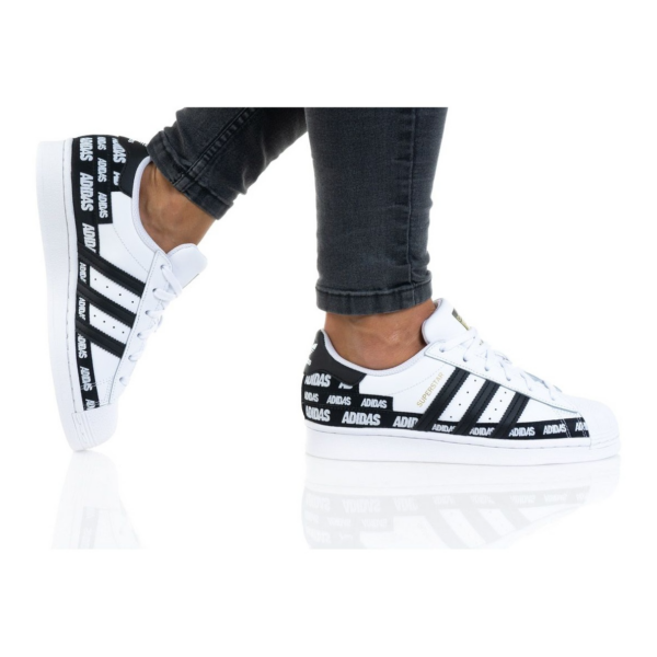 Giày Adidas Superstar J 'Wordmark Heel Stripe Cloud White' FX5871 - Ảnh 4
