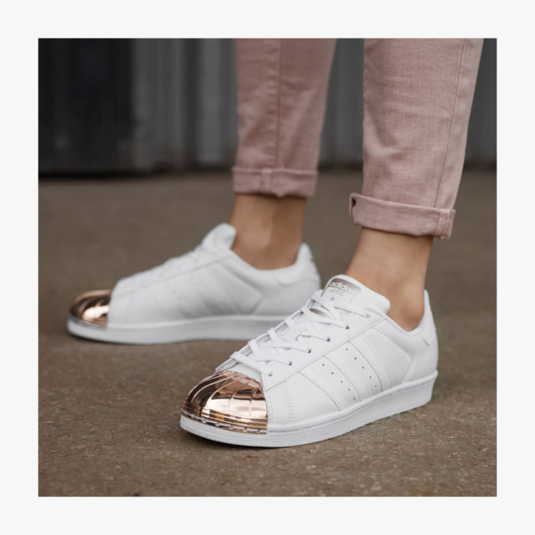 Giày Adidas Wmns Superstar Metal Toe 'White Copper Metallic' BY2882 - Ảnh 2