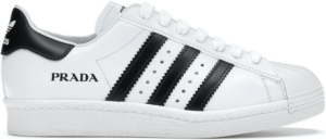 Giày Adidas Superstar x Prada 'White Black' FW6680