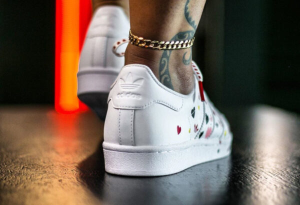 Giày Adidas Superstar Valentines Day 2020 'Splash Heart' FV3289 - Ảnh 5