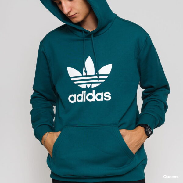 Áo Adidas Trefoil Hoodie Green EJ9681 - Ảnh 4