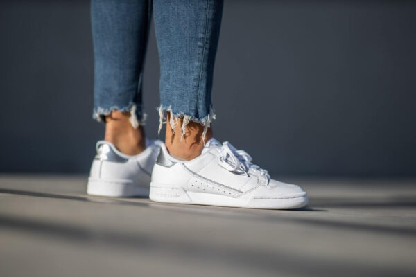 Giày Adidas Wmns Continental 80 'White Silver' EE8925 - Ảnh 4