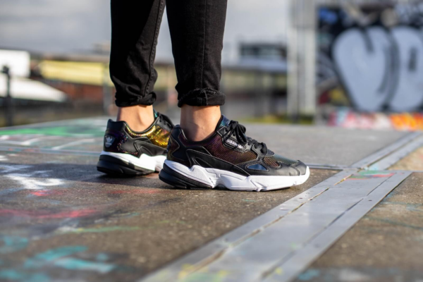 Giày Adidas Wmns Falcon 'Core Black Mystery Ruby' EF5517 - Ảnh 4