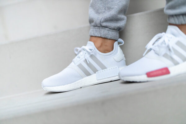 Giày Adidas Wmns NMD_R1 'White Grey Blue Rose' FX7074 - Ảnh 6